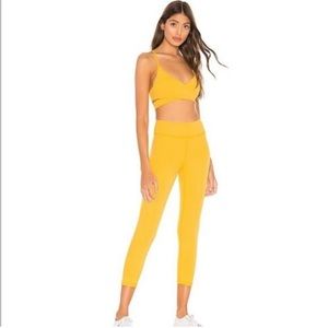NWT LOVEWAVE Revolve Luka Pant Leggings Small Yellow